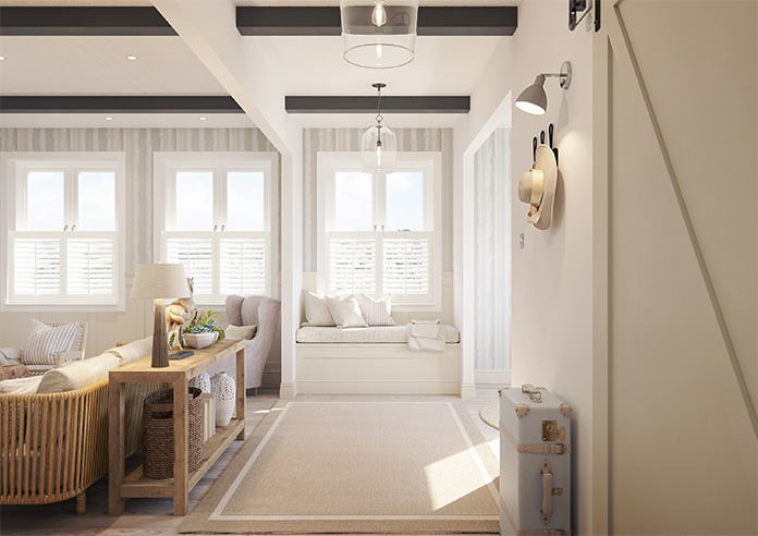 Bromley, Porcelain White - Cafe Style Plantation Shutter - Image 8